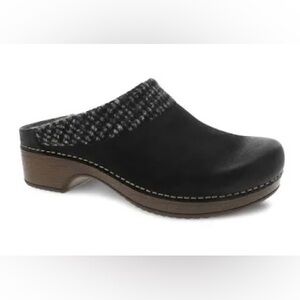 Dansko Bev Lichen Burnished Nubuck Mule Clogs Size 38 Comfort Shoes